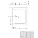 Laros D Compact 90x120x5x17cm Brodzik akrylowy z syfonem
